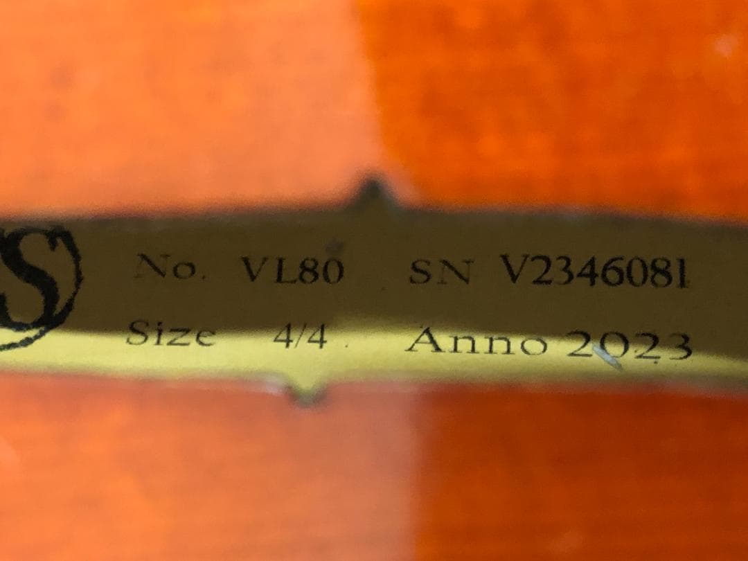 Andreas Eastman VL80 4/4　バイオリン 4/4 2023年