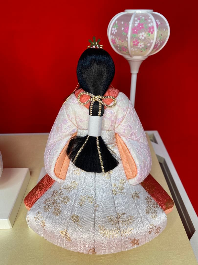 東京久月　木目込み人形　ほのか立ち親王飾り・杉田明十志　原作・木目込み　新井久夫