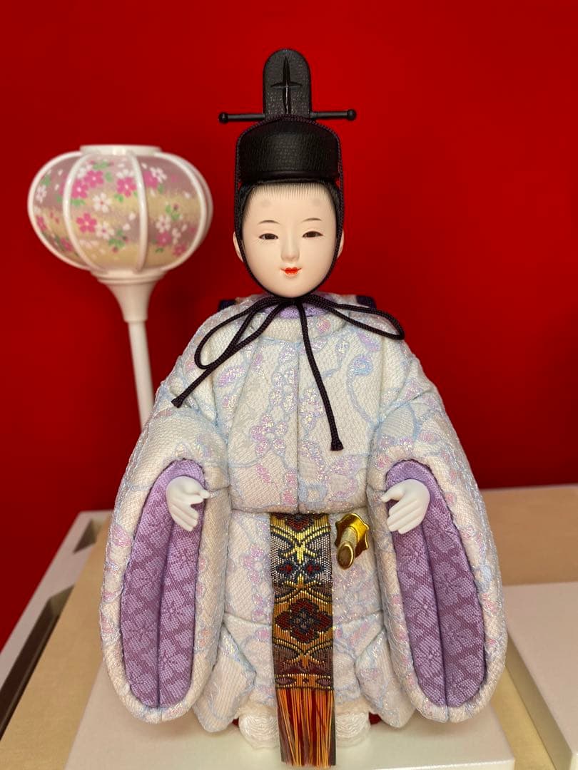 東京久月　木目込み人形　ほのか立ち親王飾り・杉田明十志　原作・木目込み　新井久夫