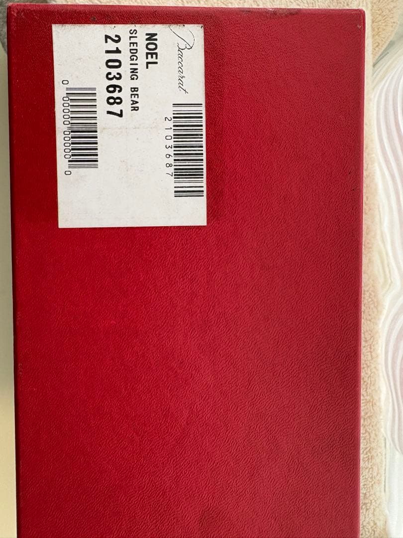 美品 Baccarat バカラ ノエル スレーディング ベア クリスタル