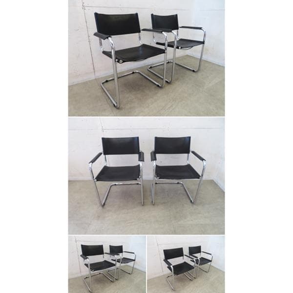 本革■マルトスタム■S34■アームチェア■2脚セット■バウハウス■