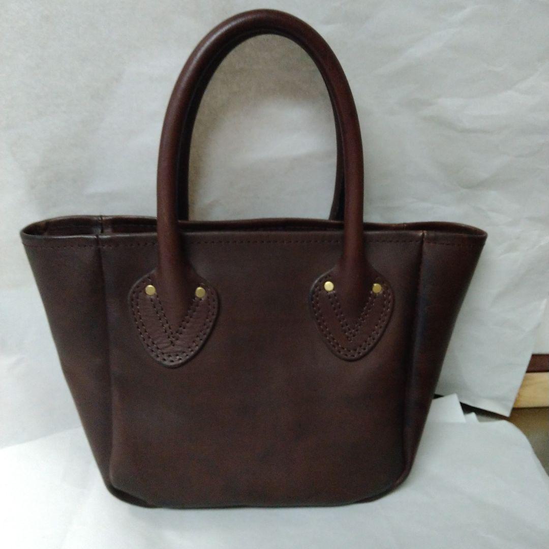 Vascoトートバッグ　ハンドバッグミニ小さめ（vs-269L)ブラウン