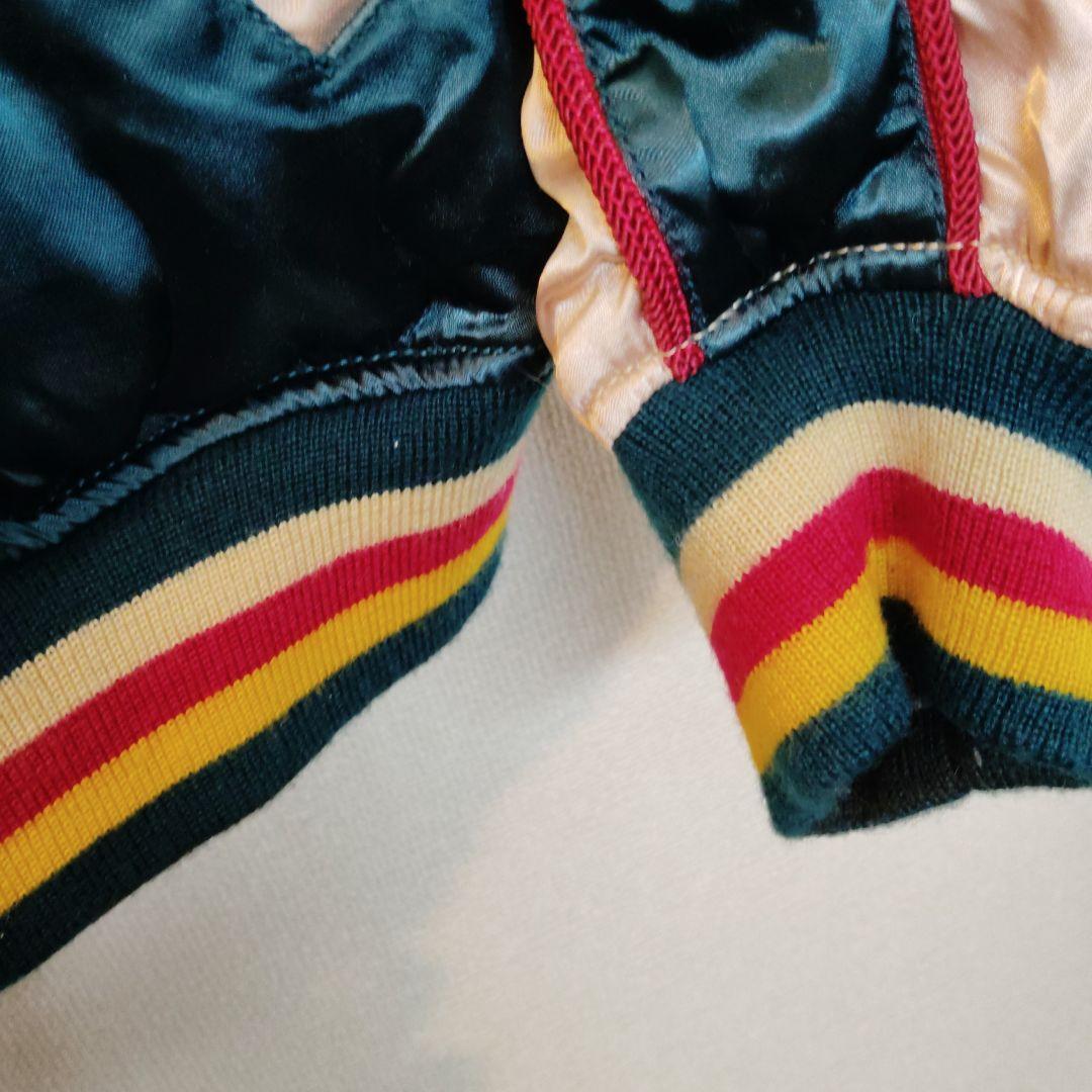 【極希少】HOUSTONヒューストン リバーシブルスカジャン刺繍 L