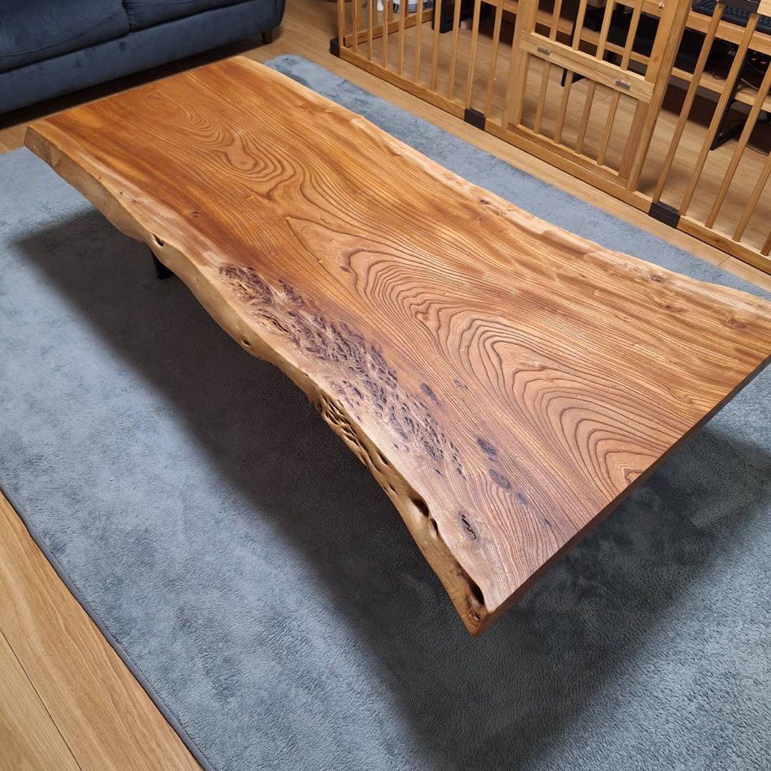 一枚板 欅 けやき ケヤキ ローテーブル ダイニングテーブル 天板のみ 銘木