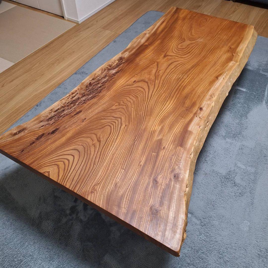 一枚板 欅 けやき ケヤキ ローテーブル ダイニングテーブル 天板のみ 銘木