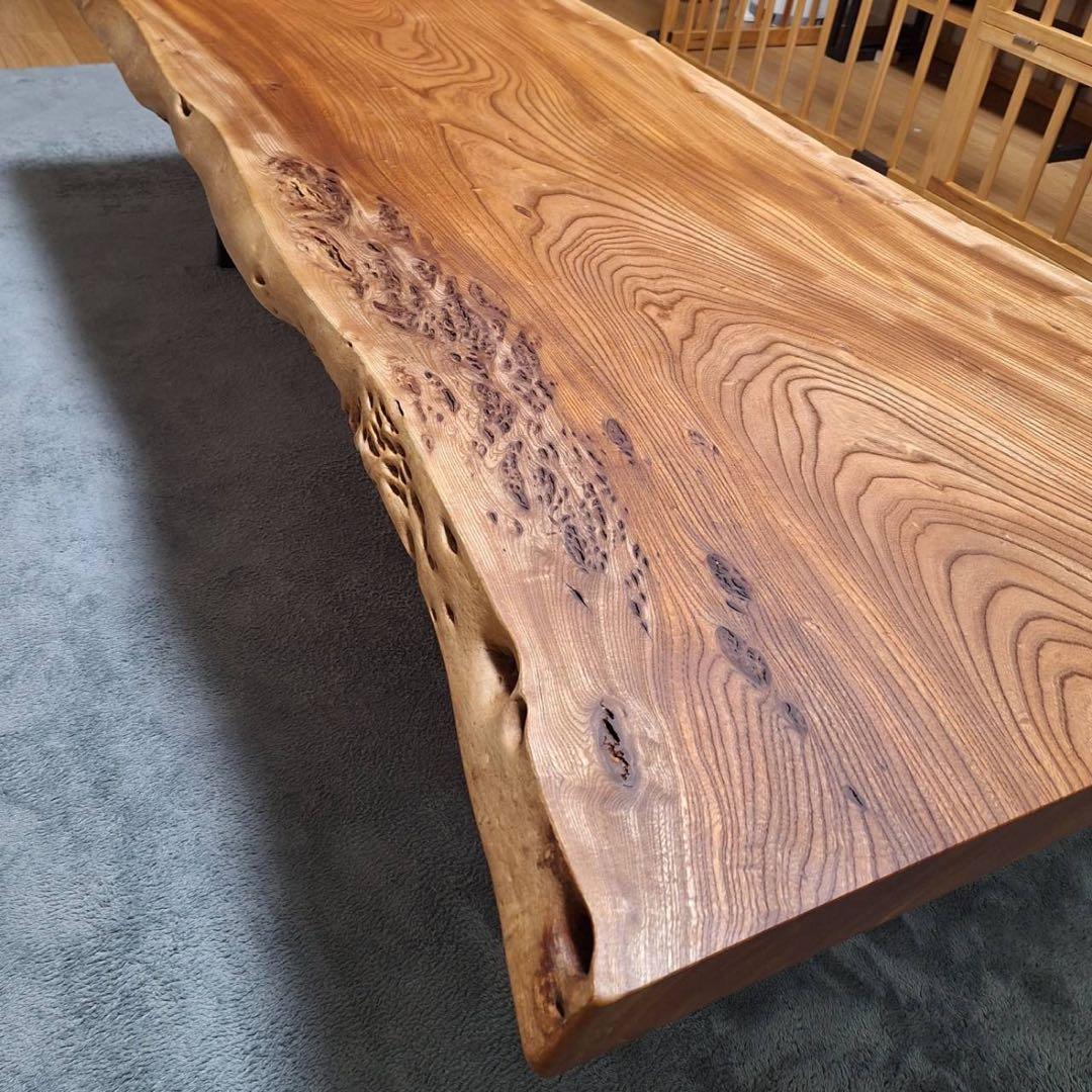 一枚板 欅 けやき ケヤキ ローテーブル ダイニングテーブル 天板のみ 銘木