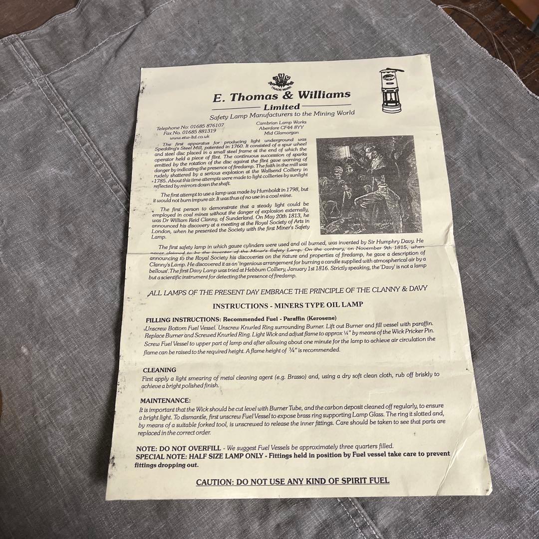 英国製◾️E. Thomas & Williams カンブリアンランタン ランプ