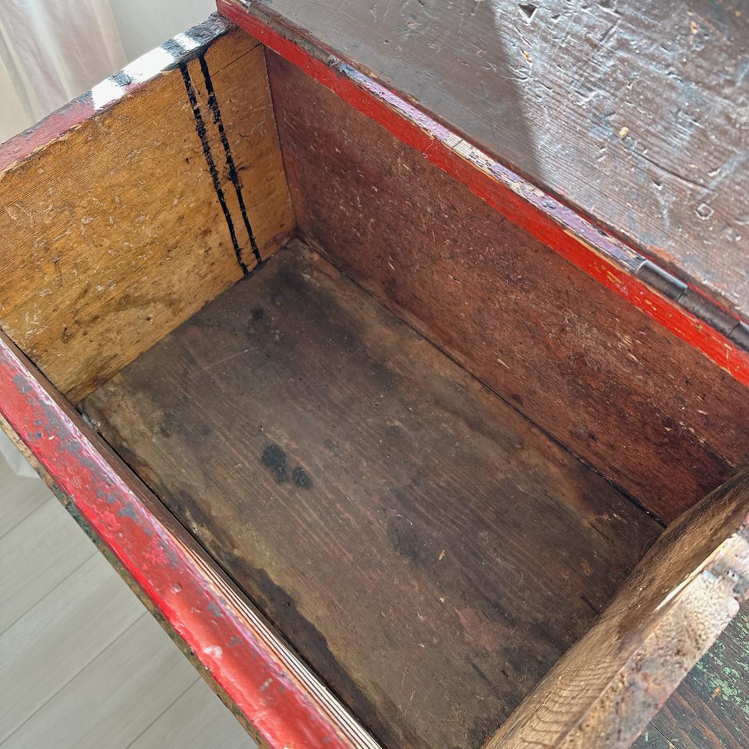 ヴィンテージの小物入れ アンティーク 工具入れ 箱 ボックス