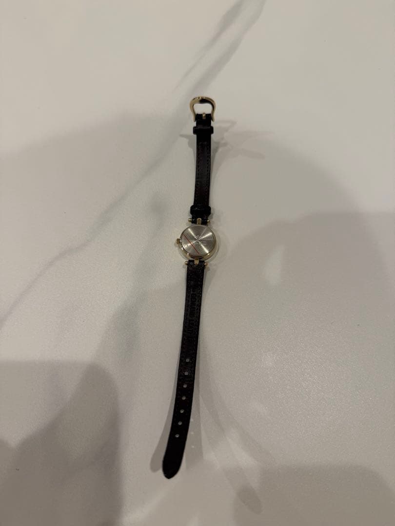 ete ダイヤモンド サークルフェイス ウォッチ（ブラック リザードベルト）