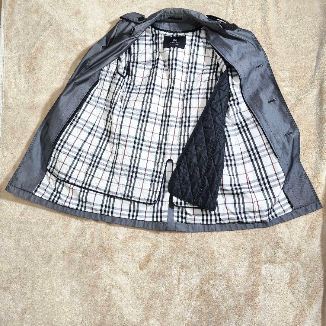 BURBERRY トレンチコート ノバチェック　グレー　ライナー付