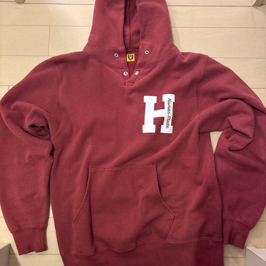 HUMAN MADE バーガンディ パーカー