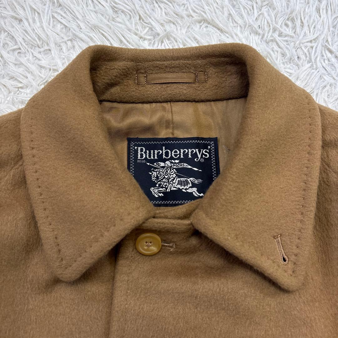 大人気☆【バーバリーズ】ウール&カシミヤ　キャメル　ホースロゴ　175 L〜XL