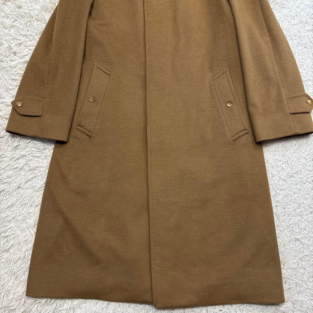 大人気☆【バーバリーズ】ウール&カシミヤ　キャメル　ホースロゴ　175 L〜XL