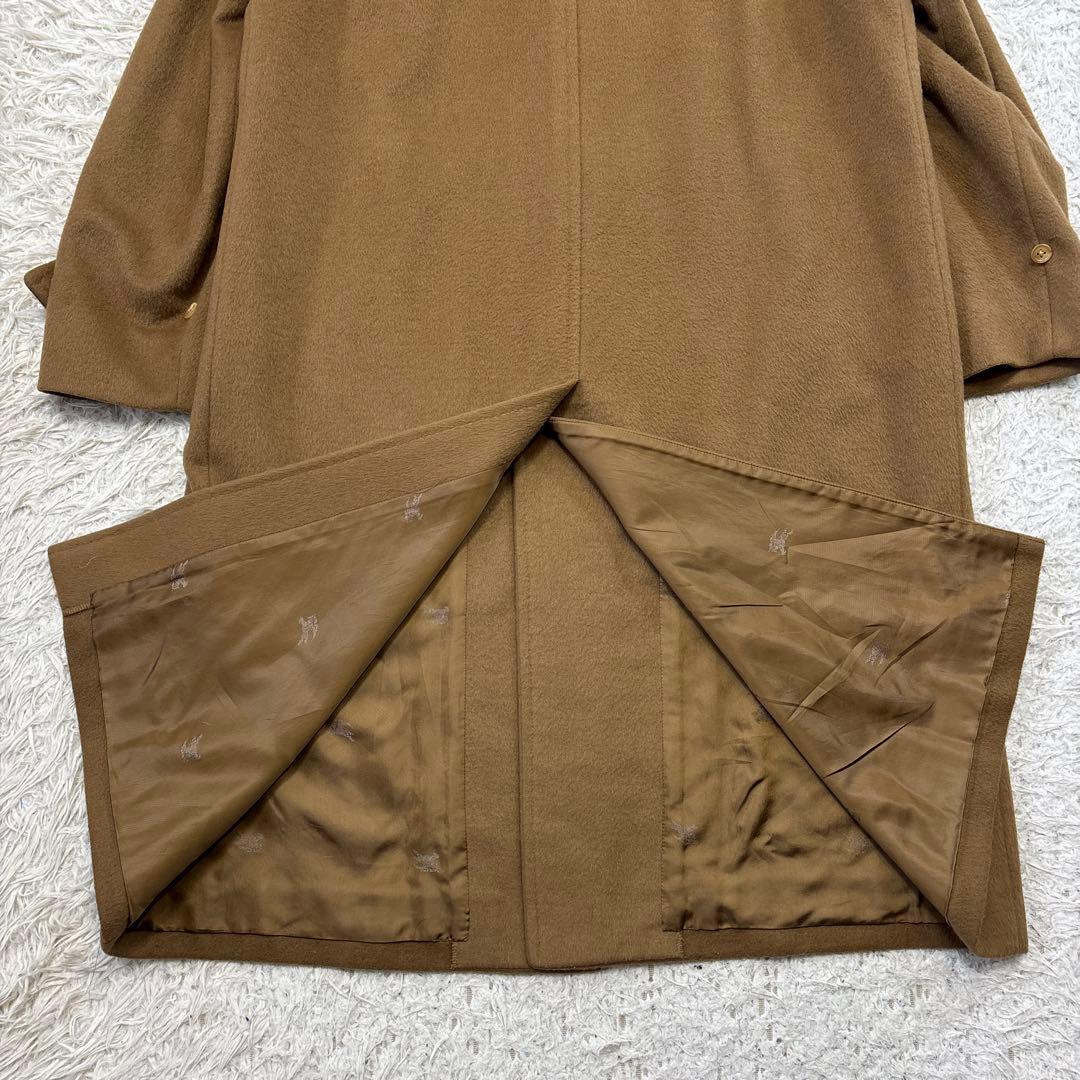 大人気☆【バーバリーズ】ウール&カシミヤ　キャメル　ホースロゴ　175 L〜XL