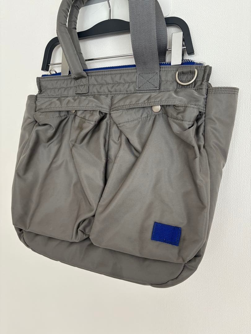 【限定色】ポーター× sacaiグレー トートバッグ 【ミディアム】※シミあり