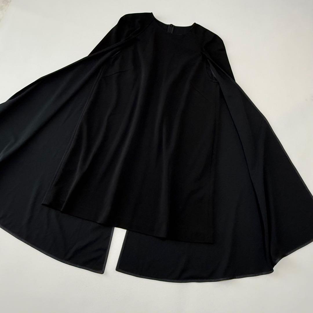 LE PHIL ルフィル ケープドレス ブラック ケープワンピース フォーマル