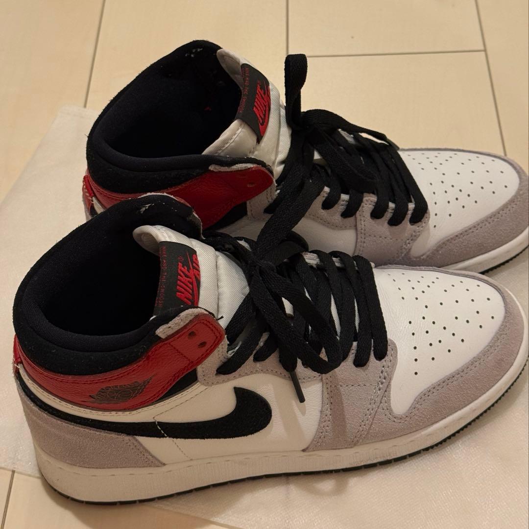 【ほぼ新品】AIR JORDAN 1 HIGH OG SMOKE GREY 25
