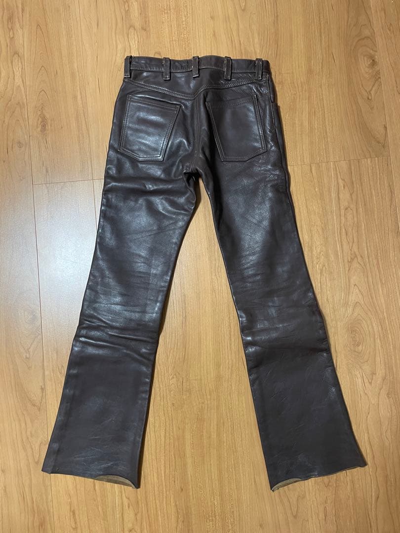 vanson レザーパンツ　29 茶色　中古品