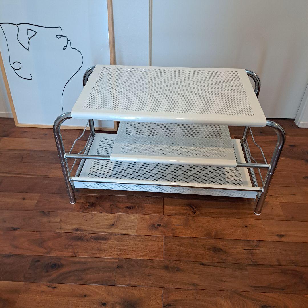 80's-90's パンチングメタル　センターテーブル TVボード ヴィンテージ