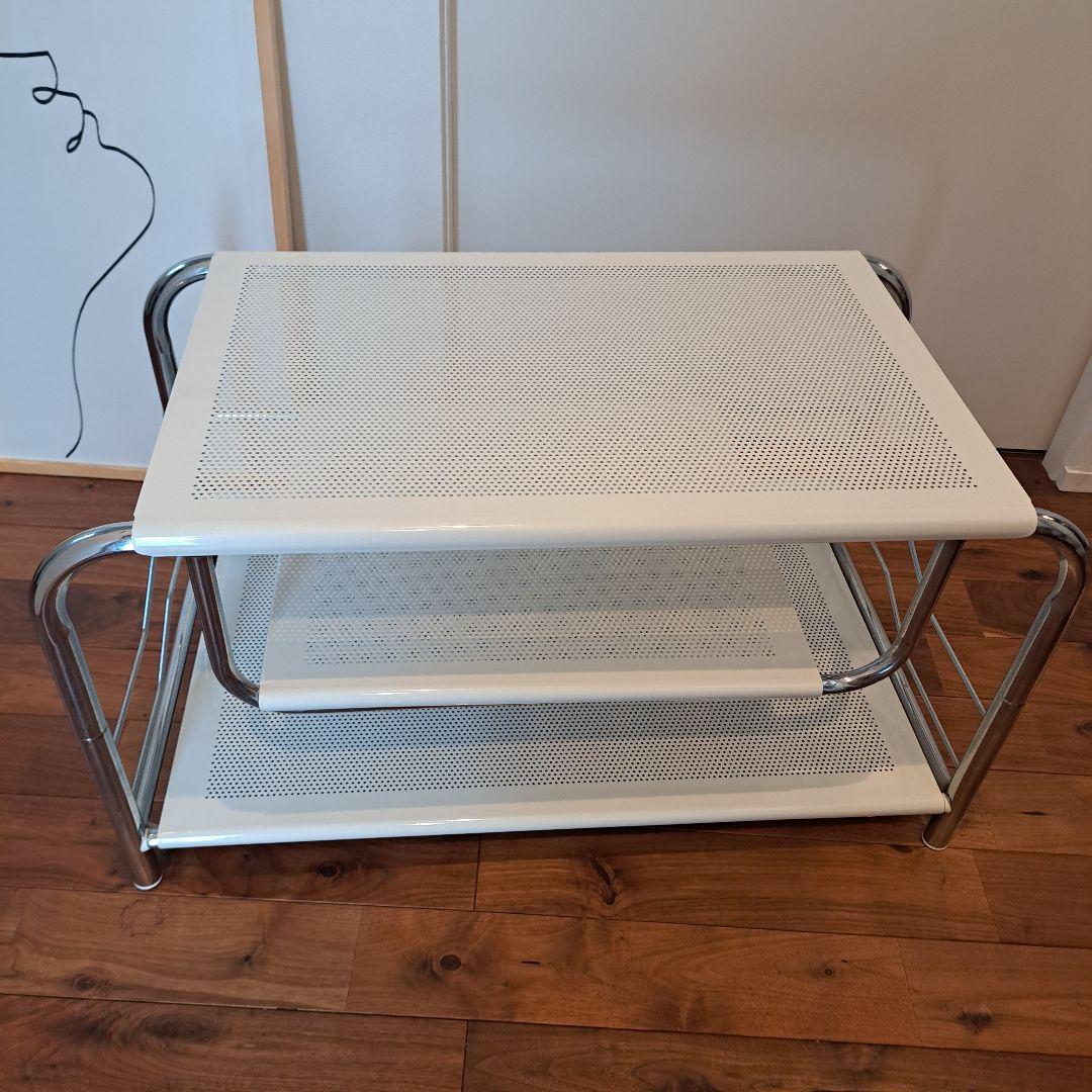 80's-90's パンチングメタル　センターテーブル TVボード ヴィンテージ