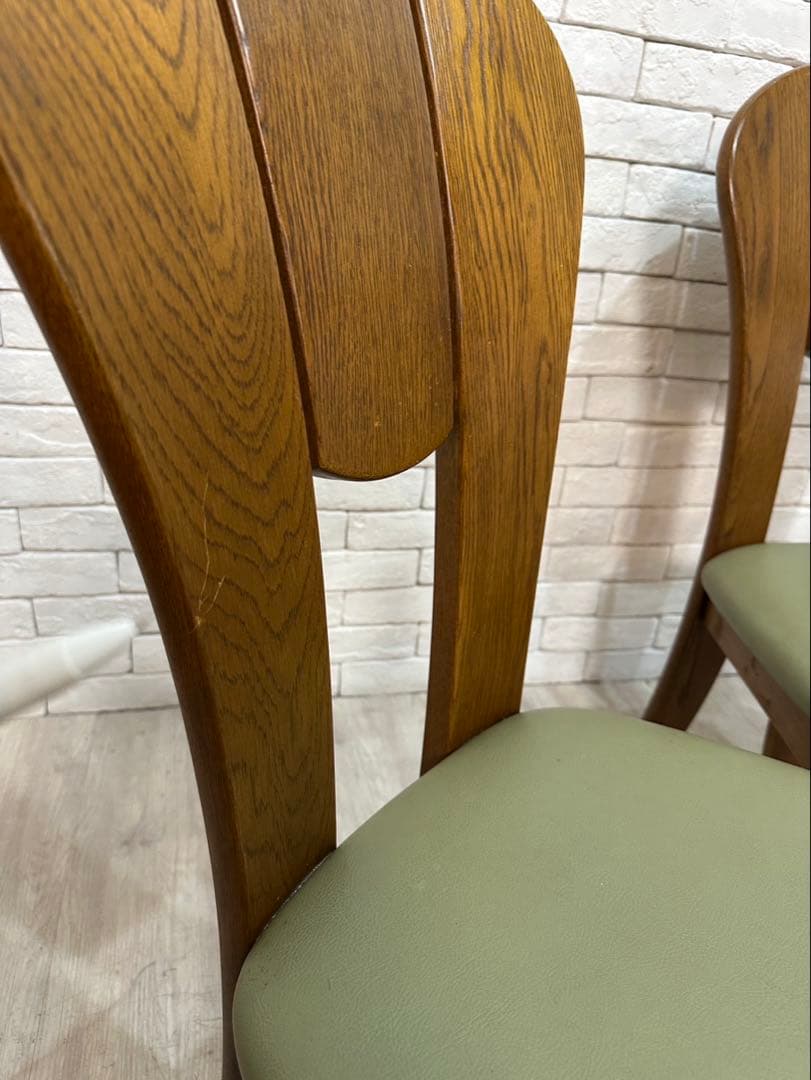 【東京都内23区配送無料】浜本工芸　定価35万ダイニングテーブル　＋チェア4脚