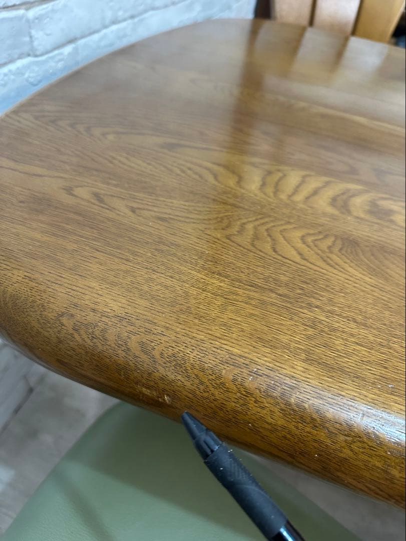 【東京都内23区配送無料】浜本工芸　定価35万ダイニングテーブル　＋チェア4脚