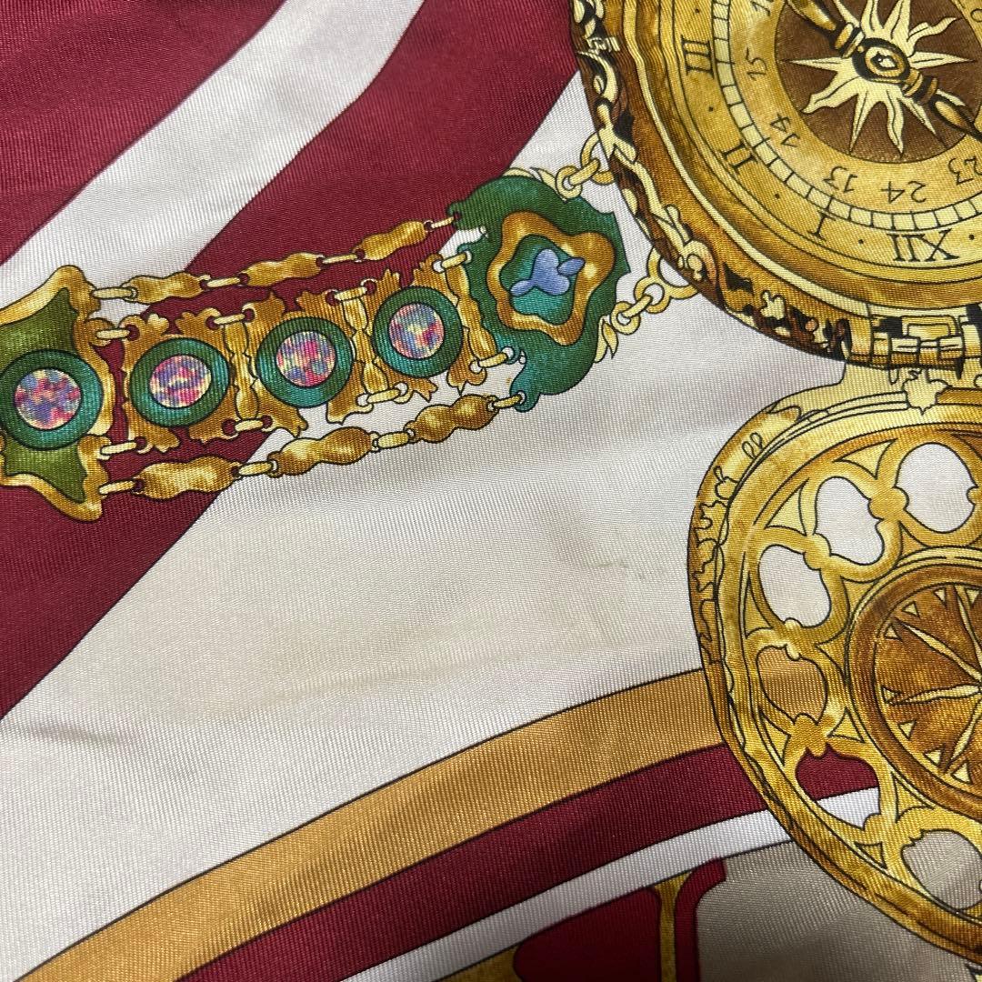 エルメス　スカーフ　時計柄