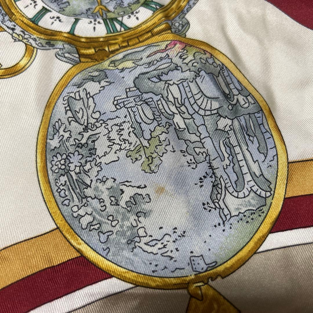 エルメス　スカーフ　時計柄