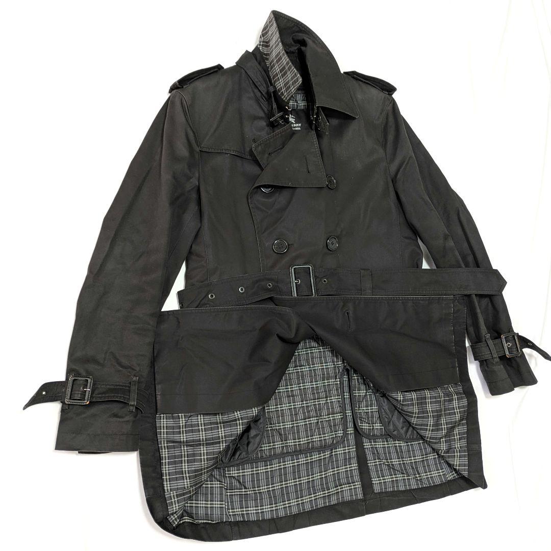バーバリーブラックレーベル　トレンチコート　ノバチェック　キルティングライナー