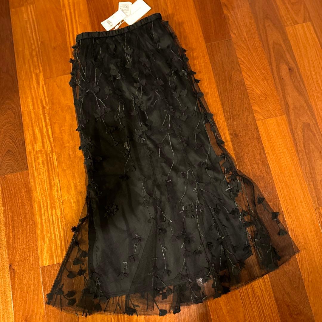 スカート Ameri vintage 3D FLOWER LAYERED SKIRT