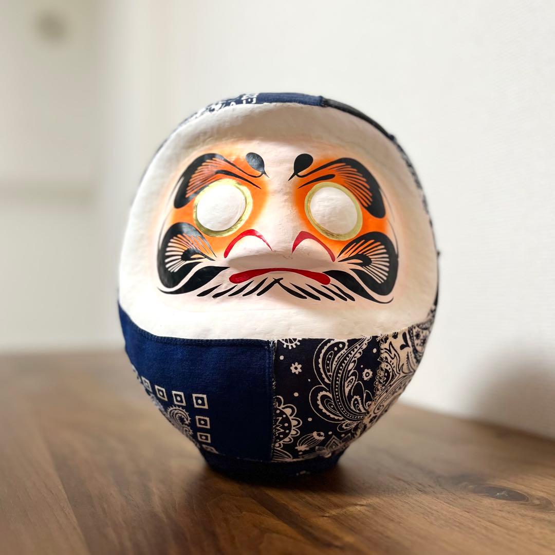 《 開運アート達磨 ペイズリー 》インテリア雑貨 達磨 daruma 縁起物