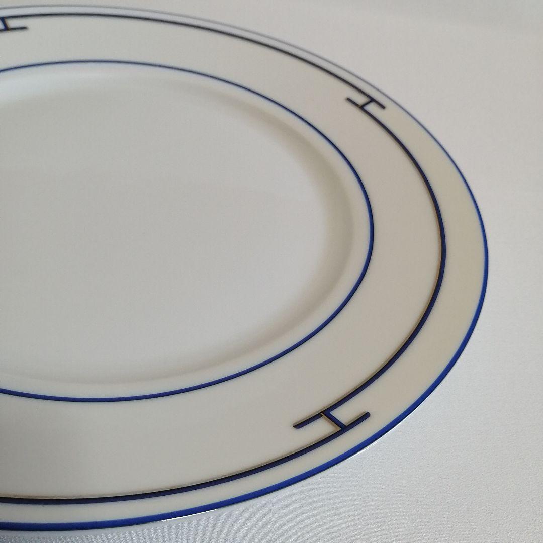 未使用 エルメス 27.5cmプレート1枚 大皿 リズム ブルー