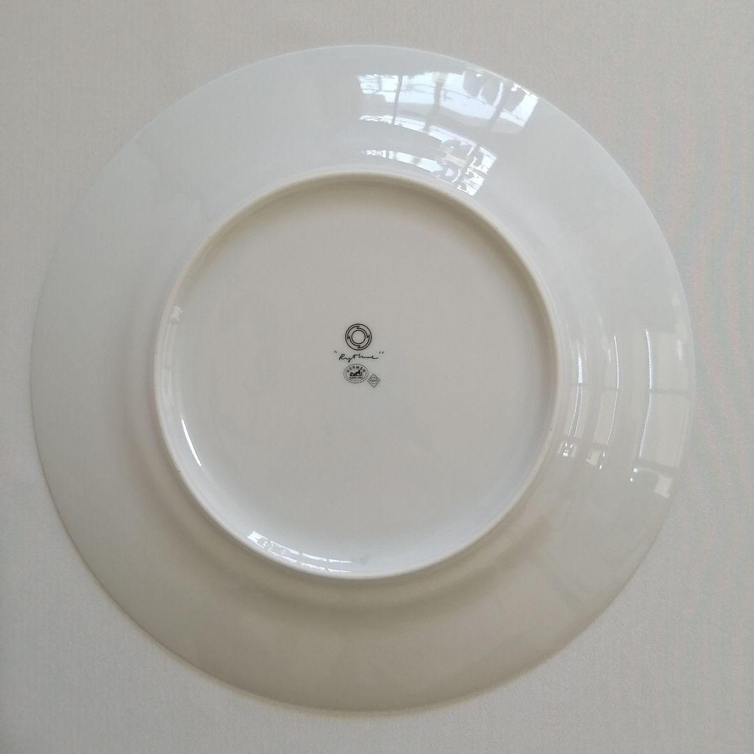 未使用 エルメス 27.5cmプレート1枚 大皿 リズム ブルー