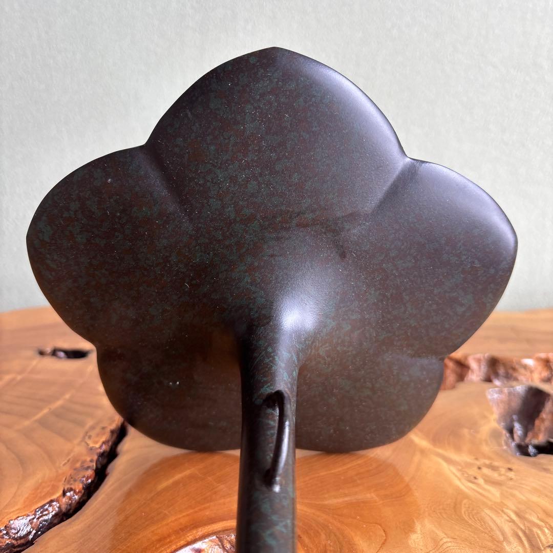 桔梗口花瓶 小森寸龍造 銅製 銅花瓶 一輪挿し 共箱