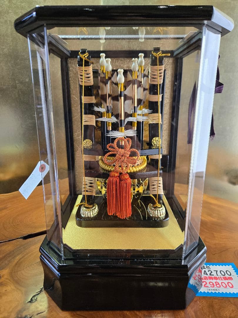 【展示品限り】正月飾り　破魔弓　ケース飾り　※閉店セール　Y7