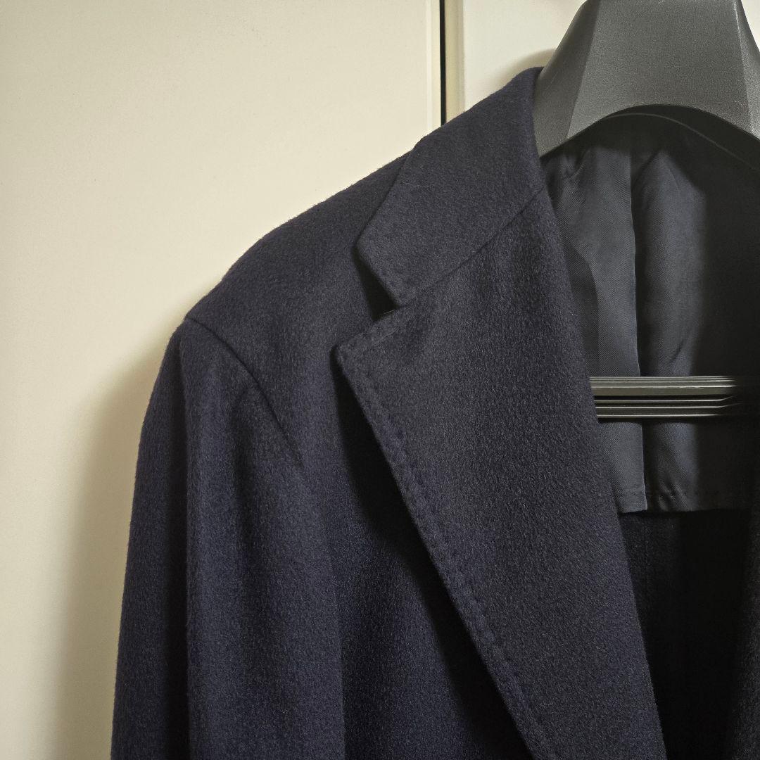 リングジャケット カシミヤ100% チェスターコート 50 ピアチェンツァ生地