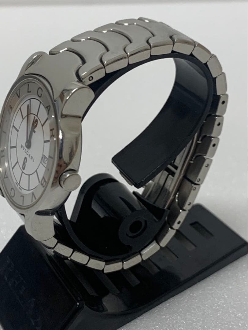 【美品】BVLGARI ブルガリ ソロテンポ ST35S クォーツ 時計 メンズ
