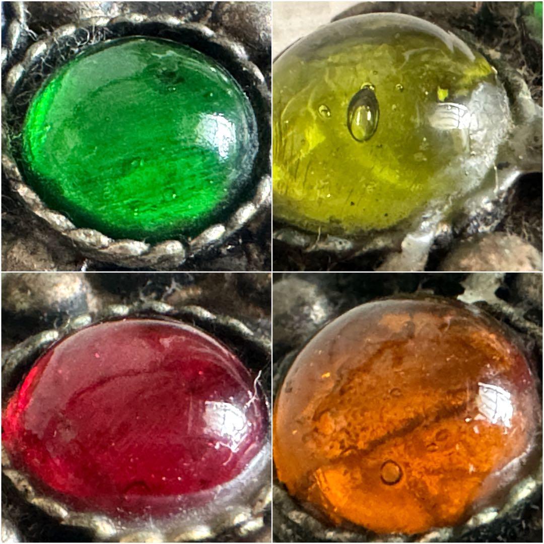 ガラスドームの装飾 ヴィンテージ 小物入れ ピルケース