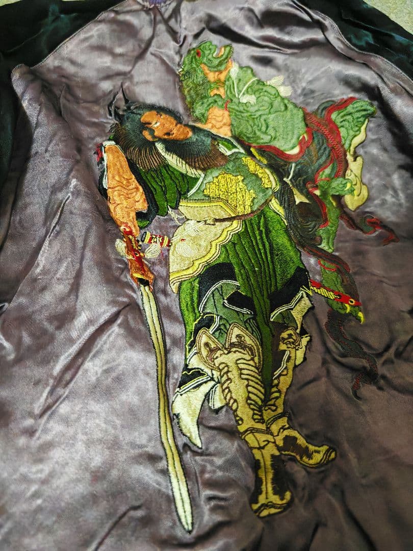 百花繚乱 2面用 日本 限定 スカジャン silk unisex vintage