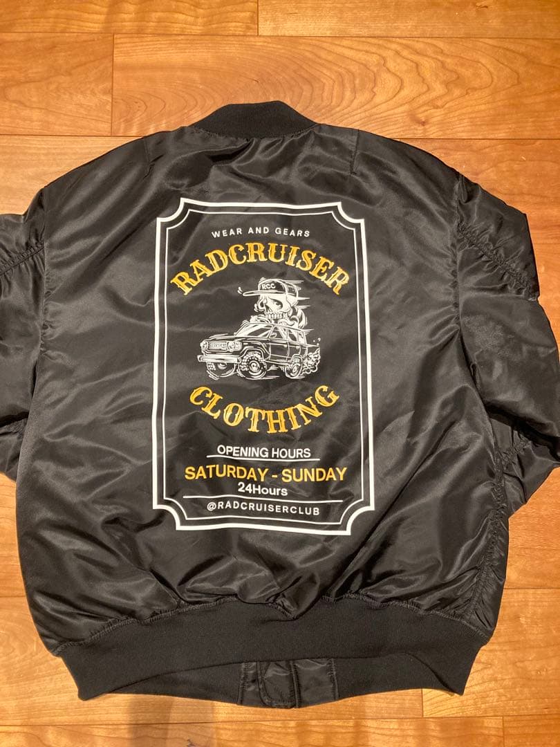 ランクル60 MA-1 L 黒　フライトジャケット　ミリタリージャケット