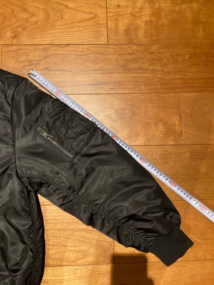 ランクル60 MA-1 L 黒　フライトジャケット　ミリタリージャケット