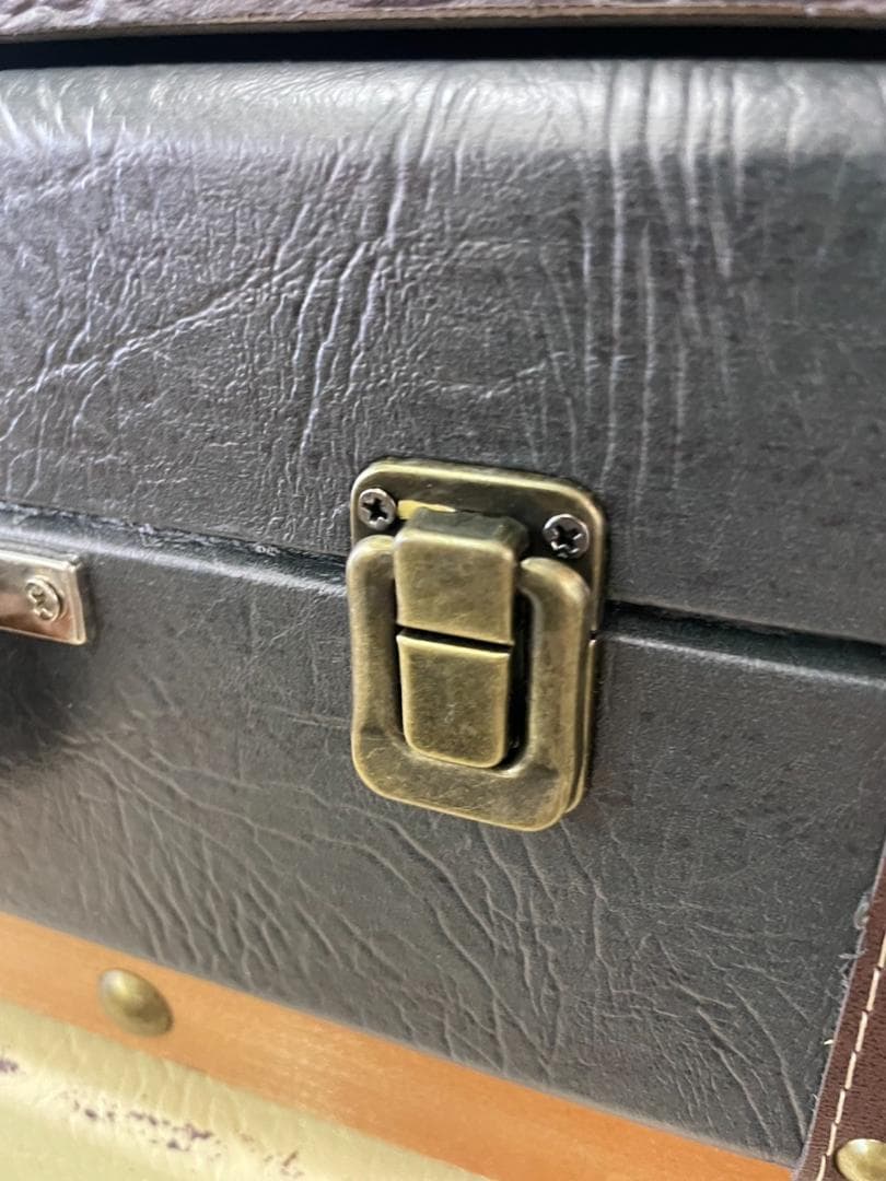 5段チェスト　棚　インダストリアル　収納　引出し　トランク　レトロ　おしゃれ