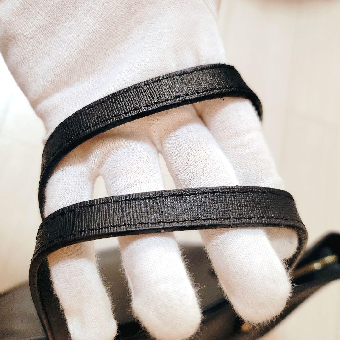 FURLA レザートートバッグ 黒 A4 チャーム 通勤 通学