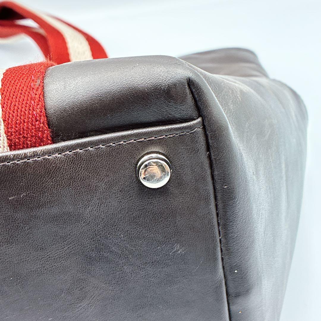 バリー　トレインスポッティング A4 サイドポケット トートバッグ 本革 レザー