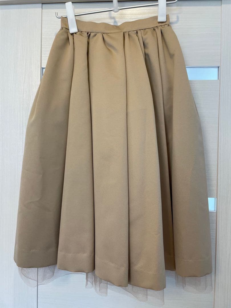 DOUBLE STANDARD CLOTHING チュール一体型フレアースカート