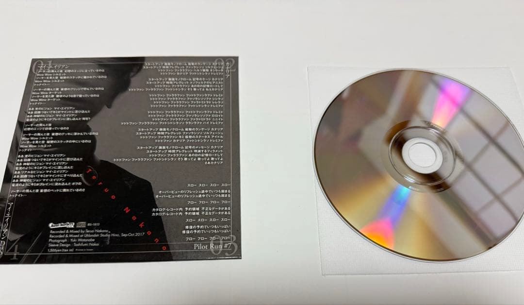 【廃盤】 中野テルヲ カナリア Pilot Run #7 など BS-1013