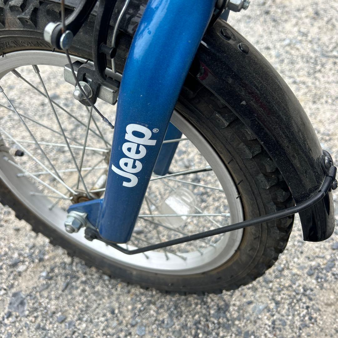 ジープ　補助輪付き16インチ　子供用自転車