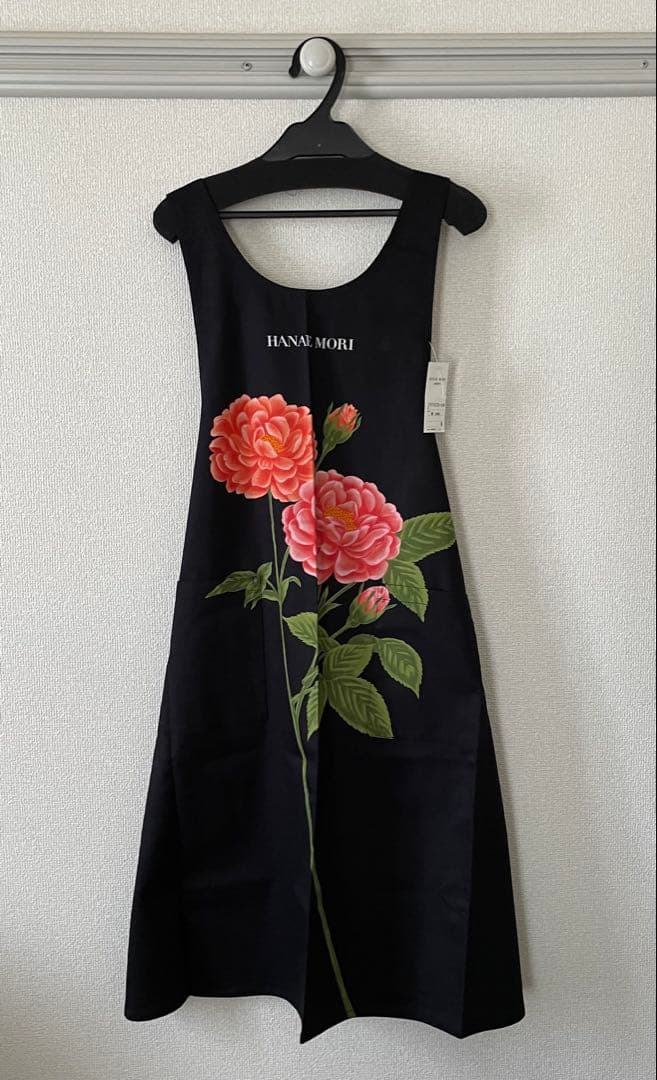HANAE MORI ハナエモリ 森英恵 エプロン ブラック 新品 未使用