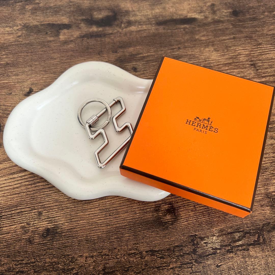 HERMES シルバー キーリング 幾