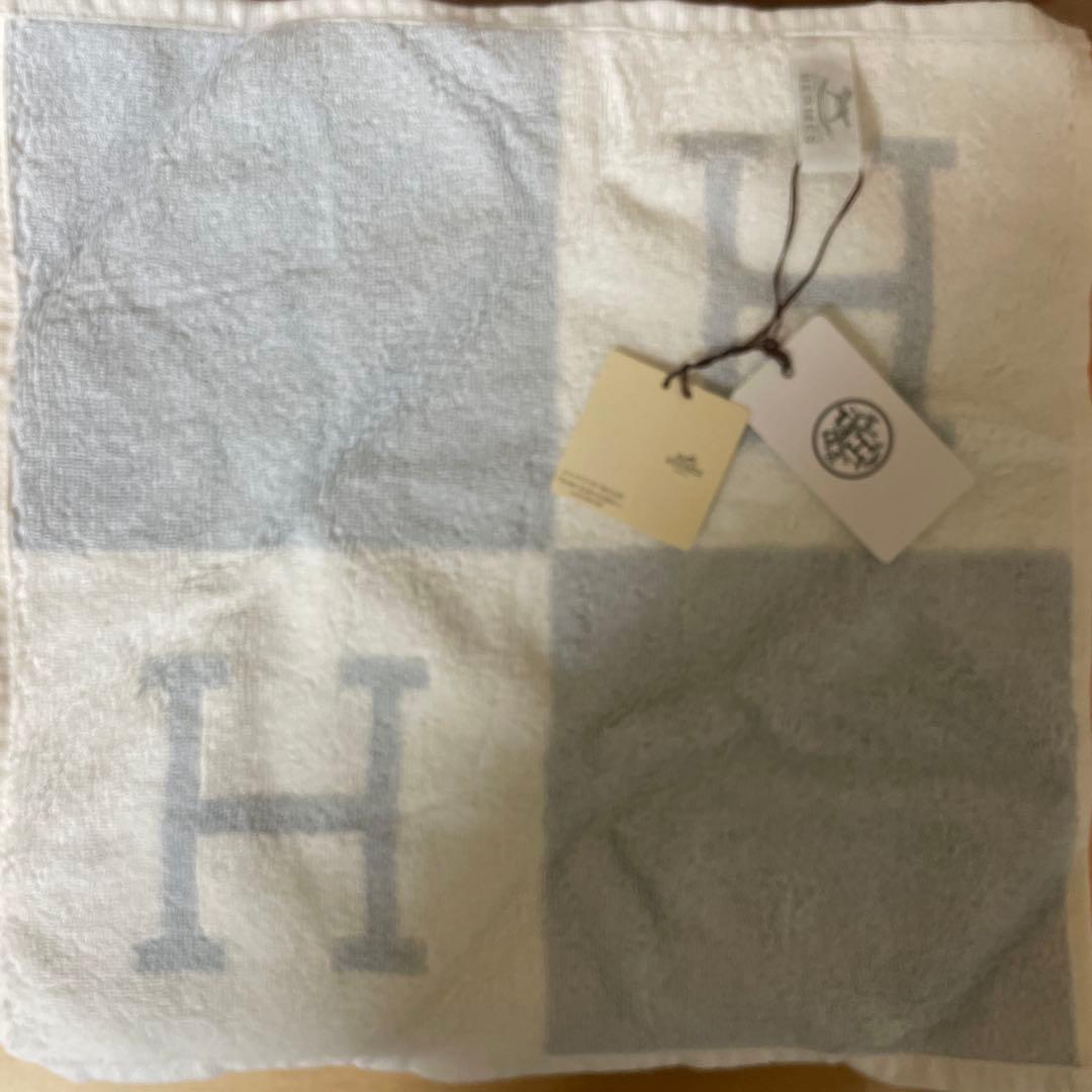 HERMES Hロゴ タオルハンカチ 2枚セット
